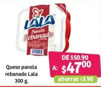 Soriana Mercado Queso Panela Rebanado Lala 300g oferta