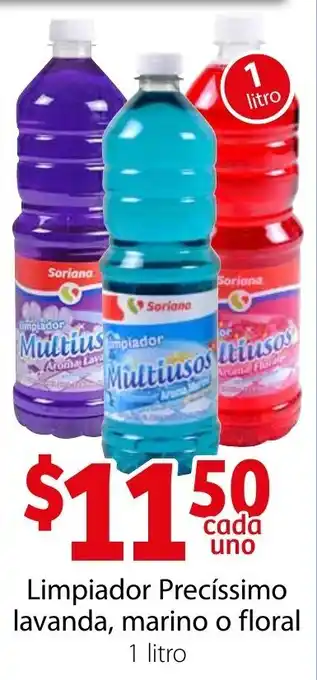 Soriana Express Limpiador Precíssimo Lavanda, Marino o Floral 1 Litro oferta