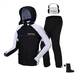 Mercado Libre Impermeable Motociclista Reflejante Con Capucha Alta Calidad oferta
