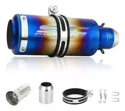 Mercado Libre Escape De Moto Deportivo 51 Mm De Acero Inoxidable Universal oferta