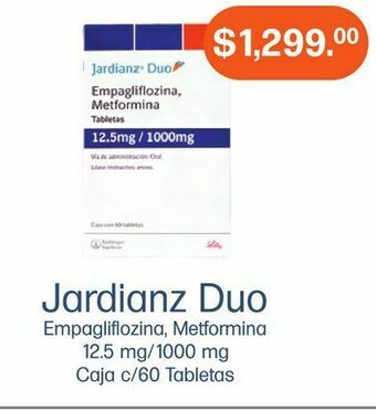 Jardianz duo 12.5/1000mg tab c/60