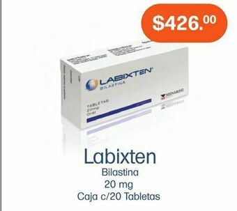 Labixten 20mg tab caj c/20
