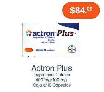 Actron plus 400mg/100mg cap c/10