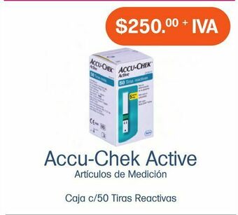 Farmacias Especializadas Accu chek active glucosa tir caj c/50 oferta