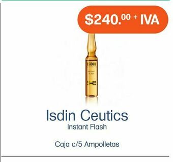 Farmacias Especializadas Isdin ceutics instant flash amp caj c/5 oferta