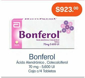 Bonferol 70mg/5600 ui caj tab c/4