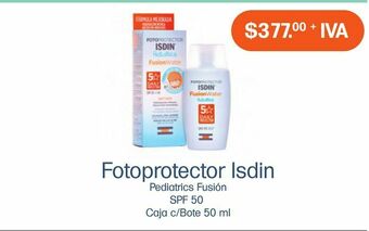 Fotoprotector isdin pediatrics fusion water spf 50 fco c/50 ml