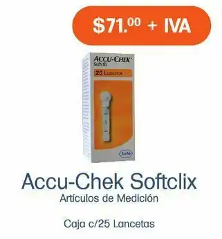 Farmacias Especializadas Accu-chek softclix oferta