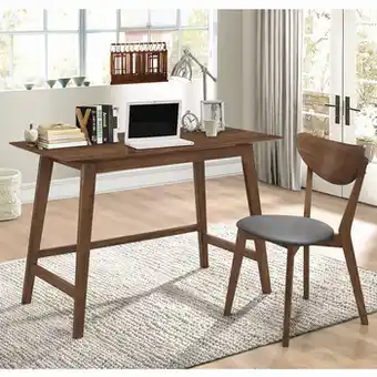 Costco Coaster, Escritorio y Silla, Color Nogal oferta