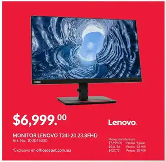 Monitor lenovo