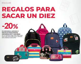 En loncheras, lapiceras y mochilas seleccionadas