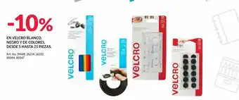 En velcro blanco, negro de colores desde 5 hasta 25 piezas