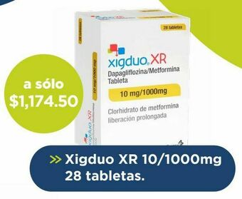 Xigduo xr 10/1000mg 28 tabletas.