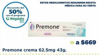 Farmacia San Pablo Premone crema 62.5mg 43g. oferta