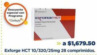 Exforge hct 10/320/25mg 28 comprimidos