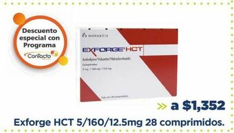 Farmacia San Pablo Exforge hct 5/160/12.5mg 28 comprimidos oferta