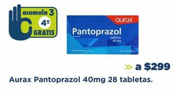 Farmacia San Pablo Aurax pantoprazol 40mg 28 tabletas. oferta