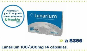 Farmacia San Pablo Lunarium 100/300mg 14 cápsulas. oferta