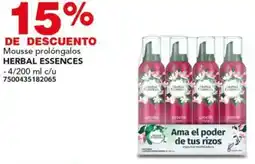 City Club Mousse prolóngalos HERBAL ESSENCES 4/200ml oferta