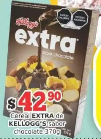 Super Gutiérrez Gereal Extra de Kellogg's Sabor Chocolate 370g oferta