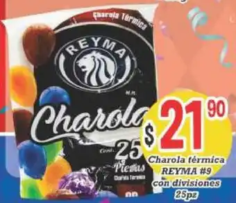 Charola Témica Reyma #9 con Divisiones 25pz