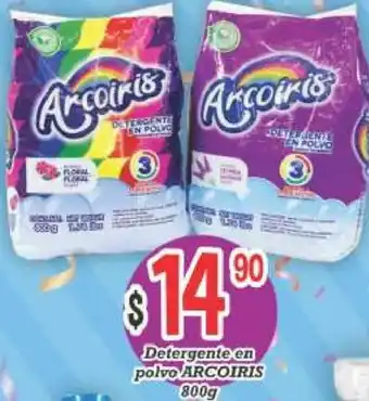 Detergente en Polvo Arcoiris 800g