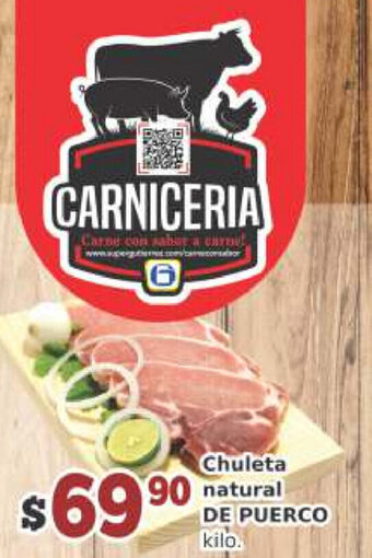 Super Gutiérrez Chuleta Natural de Puerco oferta
