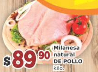 Milanesa Natural de Pollo