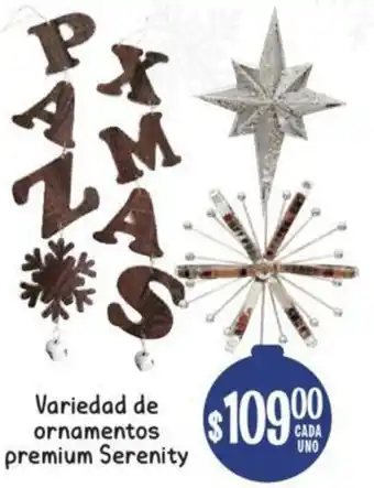 Soriana Mercado Variedad de Ornamentos Premium Serenity oferta