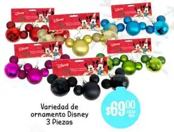 Variedad de Ornamentos Disney 3 Piezas
