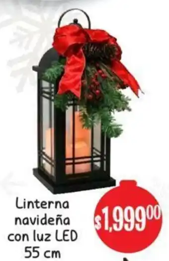 Soriana Mercado Linterna Navideña con Luz Led 55cm oferta