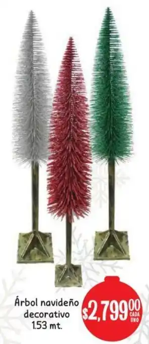 Soriana Mercado Árbol Navideño Decorativo 1.53mt oferta