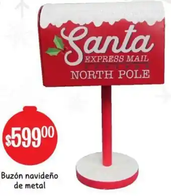Buzón Navideño de Metal
