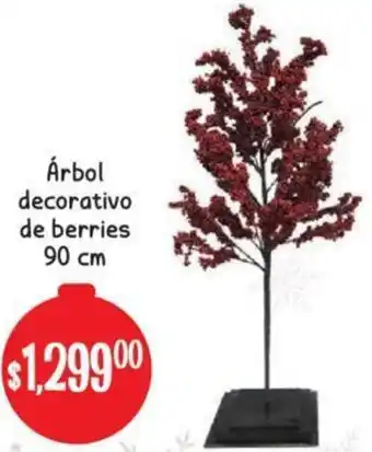 Soriana Mercado Árbol Decorativo de Berries 90cm oferta