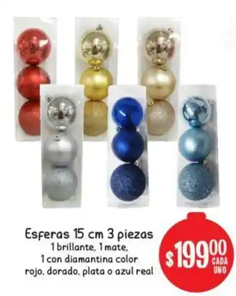 Soriana Mercado Esferas 15cm 3 Piezas oferta