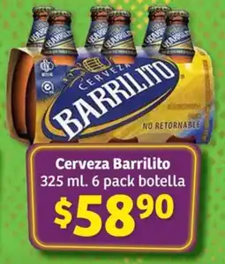 Soriana Híper Cerveza Barrilito 325 ml. oferta
