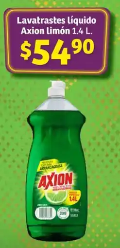 Soriana Híper Lavatrastes líquido Axion Limón 1.4 L. oferta