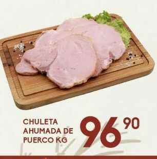Alsuper Chuleta ahumada de puerco kg oferta