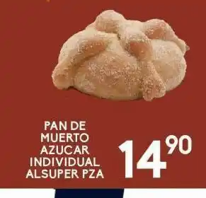 Pan de muerto azucar individual alsuper pza