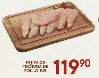 Alsuper Fajita de pechuga de pollo kg oferta