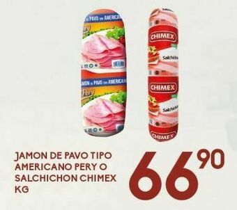 Alsuper Jamón de pavo americano pery oferta