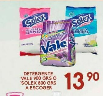 Alsuper Detergente vale 900g o solex 800g oferta