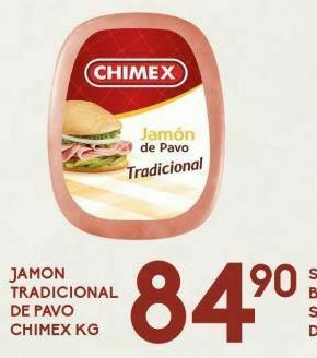 Alsuper Jamón de pavo chimex oferta