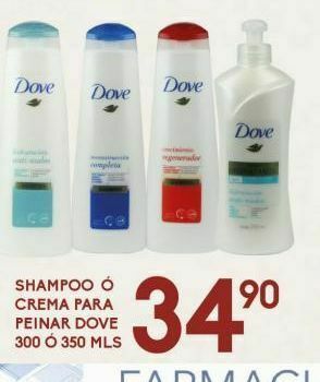 Alsuper Shampoo o crema para peinar dove oferta
