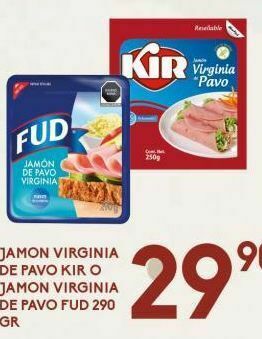 Alsuper Jamón virginia kir oferta