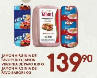 Alsuper Jamón virginia fud oferta