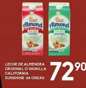 Leche de almendras california
