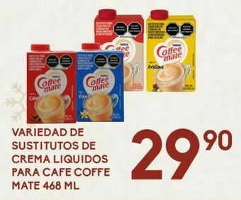 Alsuper Variedad de sustitutos crema liquidos para cafe coffe mate oferta