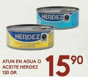 Atún en agua o aceite herdez