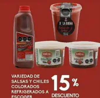 Variedad salsas y chiles colorados  -15%